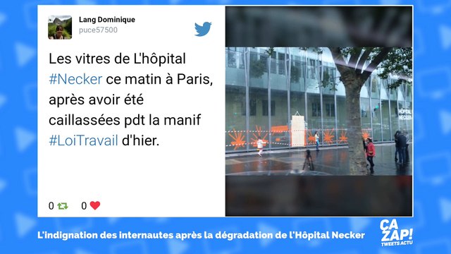 L'hôpital pour enfants Necker dégradé par des casseurs : les internautes indignés