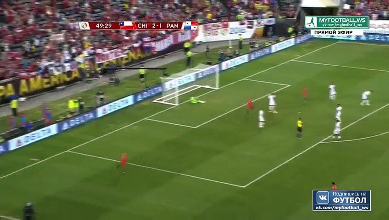 3-1 Alexis Sanchez Fantastic Goal - Chile 3-1 Panama - Copa América 14.06.2016