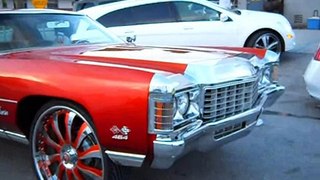 Candy Tangerine Chevy Donk On 26