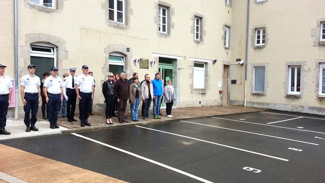 L'hommage des policiers Guérétois à leurs collègues des Yvelines