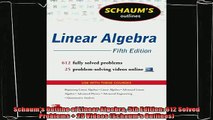 favorite   Schaums Outline of Linear Algebra 5th Edition 612 Solved Problems  25 Videos Schaums