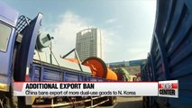 China bans export of more dual-use goods to N. Korea