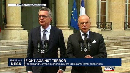 French and German interior ministers tackle anti-terror challenges