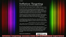 READ book  Inflation Targeting Lessons from the International Experience Full Free