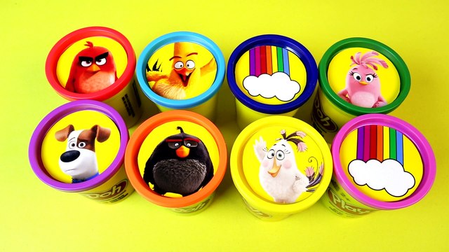 Learn Colors for Kids with Surprises from Angry Birds Movie and The Secret Life of Pets