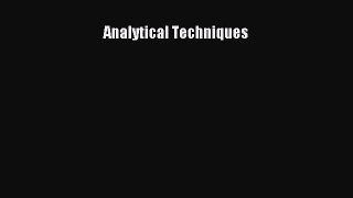 Read Analytical Techniques Ebook Free