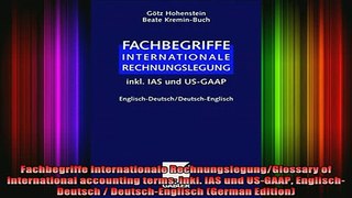READ book  Fachbegriffe Internationale RechnungslegungGlossary of international accounting terms Full EBook