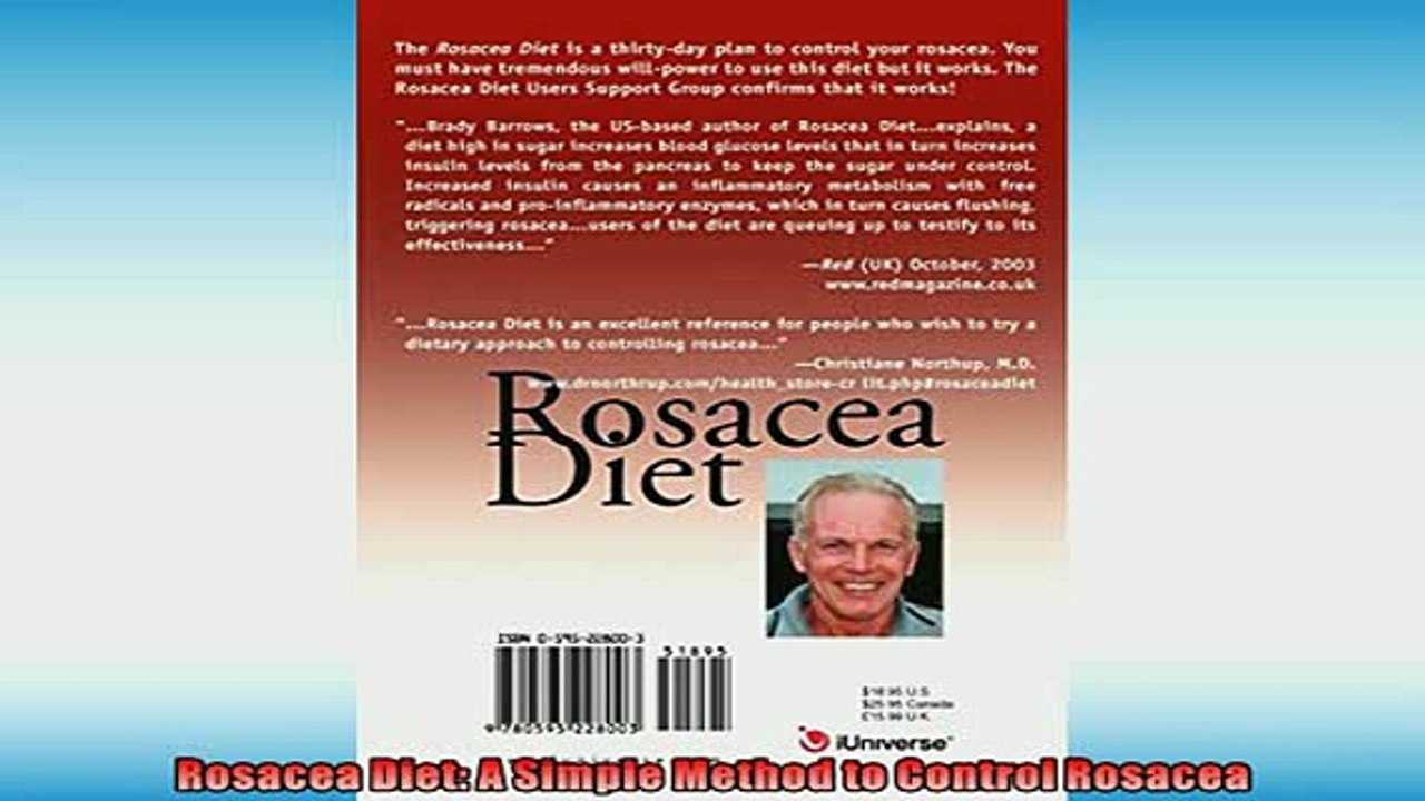 Free PDF Downlaod  Rosacea Diet A Simple Method to Control Rosacea  FREE BOOOK ONLINE