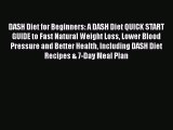 Read Books DASH Diet for Beginners: A DASH Diet QUICK START GUIDE to Fast Natural Weight Loss