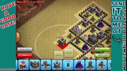 TH7 War Base with 3 AIR DEFENCES Update - Clash of Clans