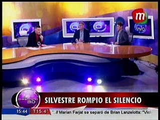 Silvestre acusó a su ex de haberle sido infiel con Scioli