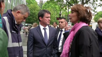 Hôpital Necker dégradé: Valls sur les lieux