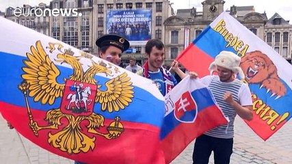 Lille is "calmer than expected" for Russia-Slovakia match