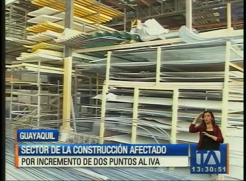 Sector de la construcción afectado por incremento de dos puntos al IVA