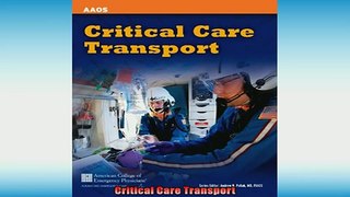 READ book  Critical Care Transport  FREE BOOOK ONLINE