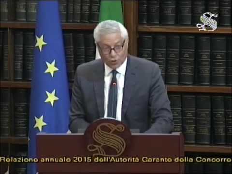 Roma - Relazione annuale 2015 dell'Autorità Garante della concorrenza e del mercato (15.06.16)
