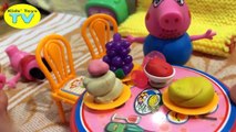 Peppa Pig Toys Play doh playset playgarden review Cooking Pizzeria Pancakes funny episodes