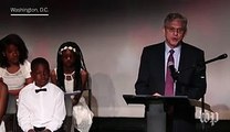 Merrick Garland gets teary-eyed during fifth-grade commencement speech