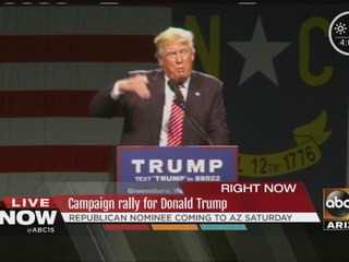 Trump to hold rally in downtown Phoenix?
