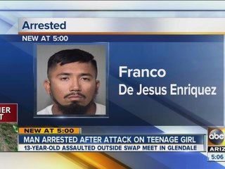 Man arrested after attack on teenage girl