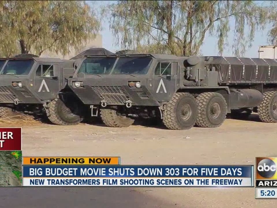 Filming for next “Transformers” movie on Loop 303