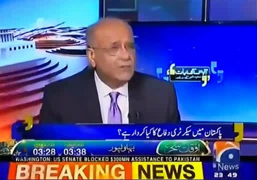 What Politicians and Army say about each other to Najam Sethi and Who is not happy with Defence Secretary