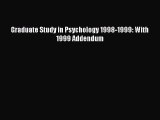 [PDF] Graduate Study in Psychology 1998-1999: With 1999 Addendum  Full EBook