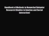 Download Handbook of Methods in Nonverbal Behavior Research (Studies in Emotion and Social