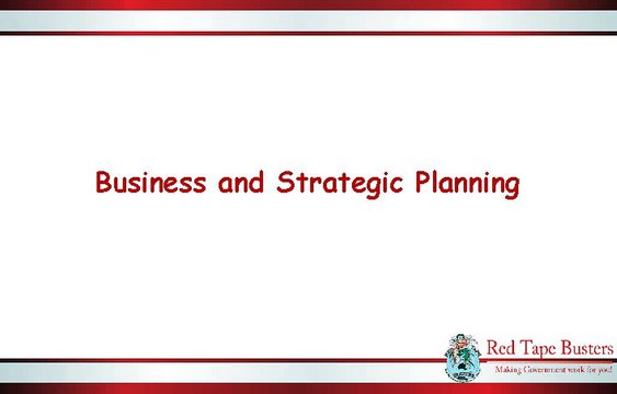 Business and Strategic Planning