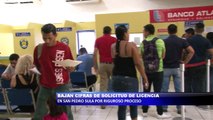 Bajan cifras de solicitud de licencias de conducir