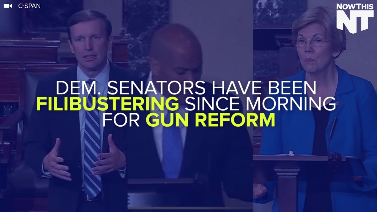 Dem. Senators Fight for Gun Reform By Filibustering for Hours