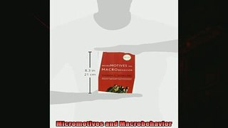 Popular book  Micromotives and Macrobehavior