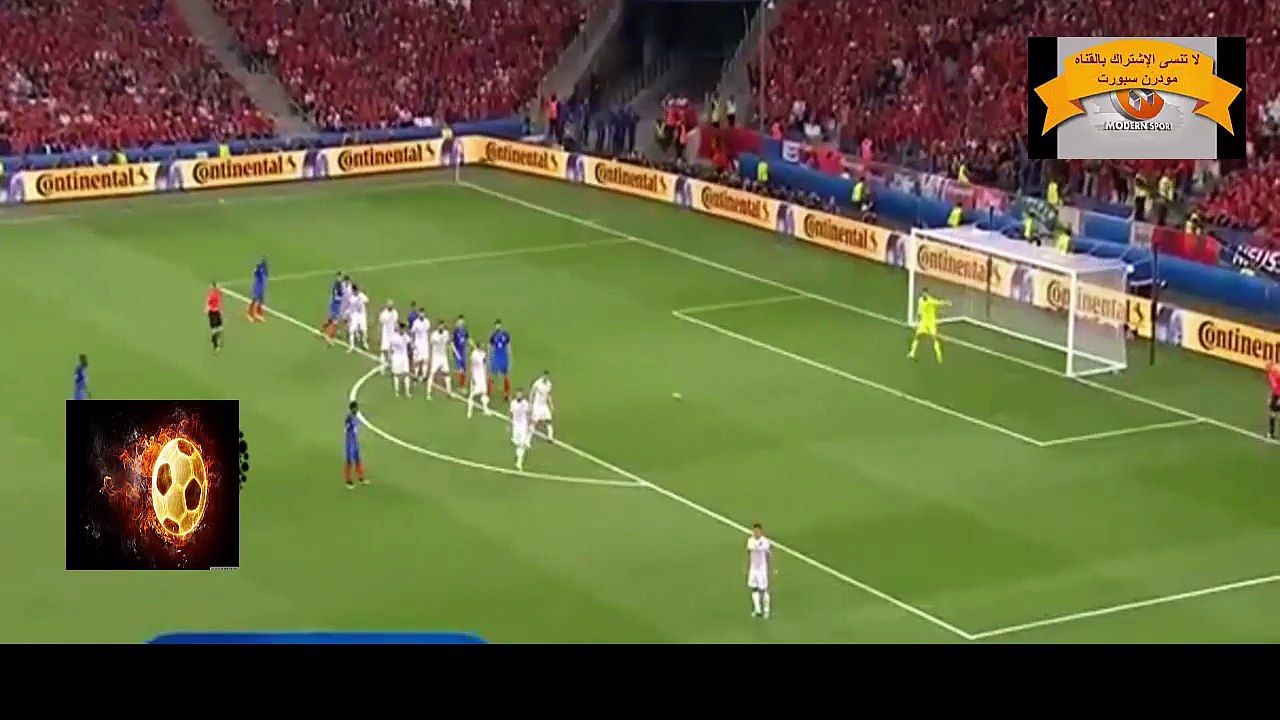 ملخص مباراة فرنسا وألبانيا 2-0 يورو 2016