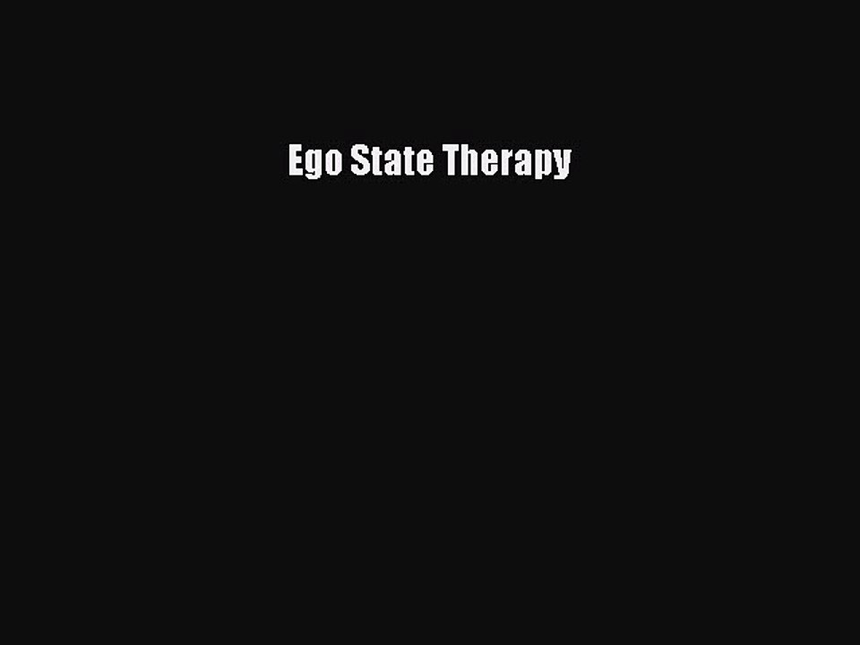 Read Ego State Therapy PDF Online