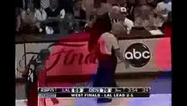 05 25 2009 Dahntay Jones trips Kobe Bryant on purpose!!