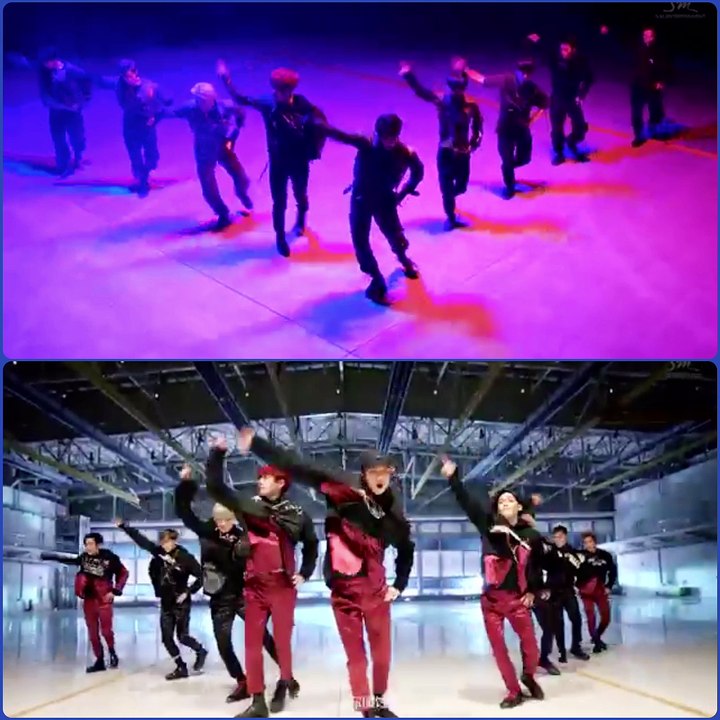 EXO「Monster」パフォーマンスver. 上:韓国語 vs 下:中国語 ‥比較