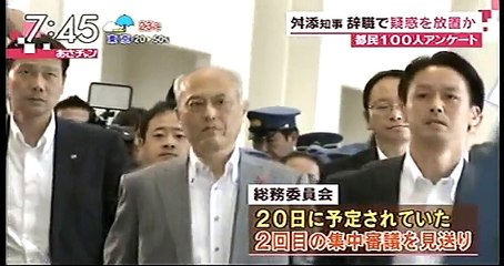 舛添を笑顔で擁護する都議自民党 鈴木隆道 都議
