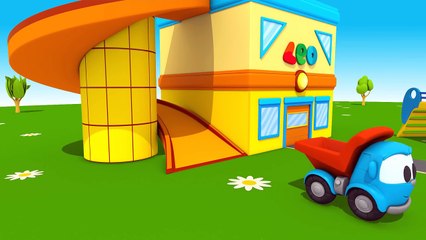 Leo the Truck - ROBOT INVASION - Toy Trucks Cartoons for Kids Tutitu style
