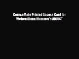 Download CourseMate Printed Access Card for Weiten/Dunn/Hammer's ADJUST PDF Online