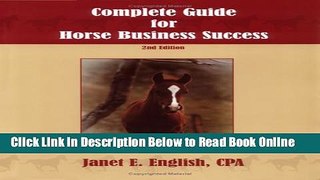 Read The Complete Guide for Horse Business Success  PDF Free