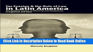 Read Tax Evasion and the Rule of Law in Latin America: The Political Culture of Cheating and