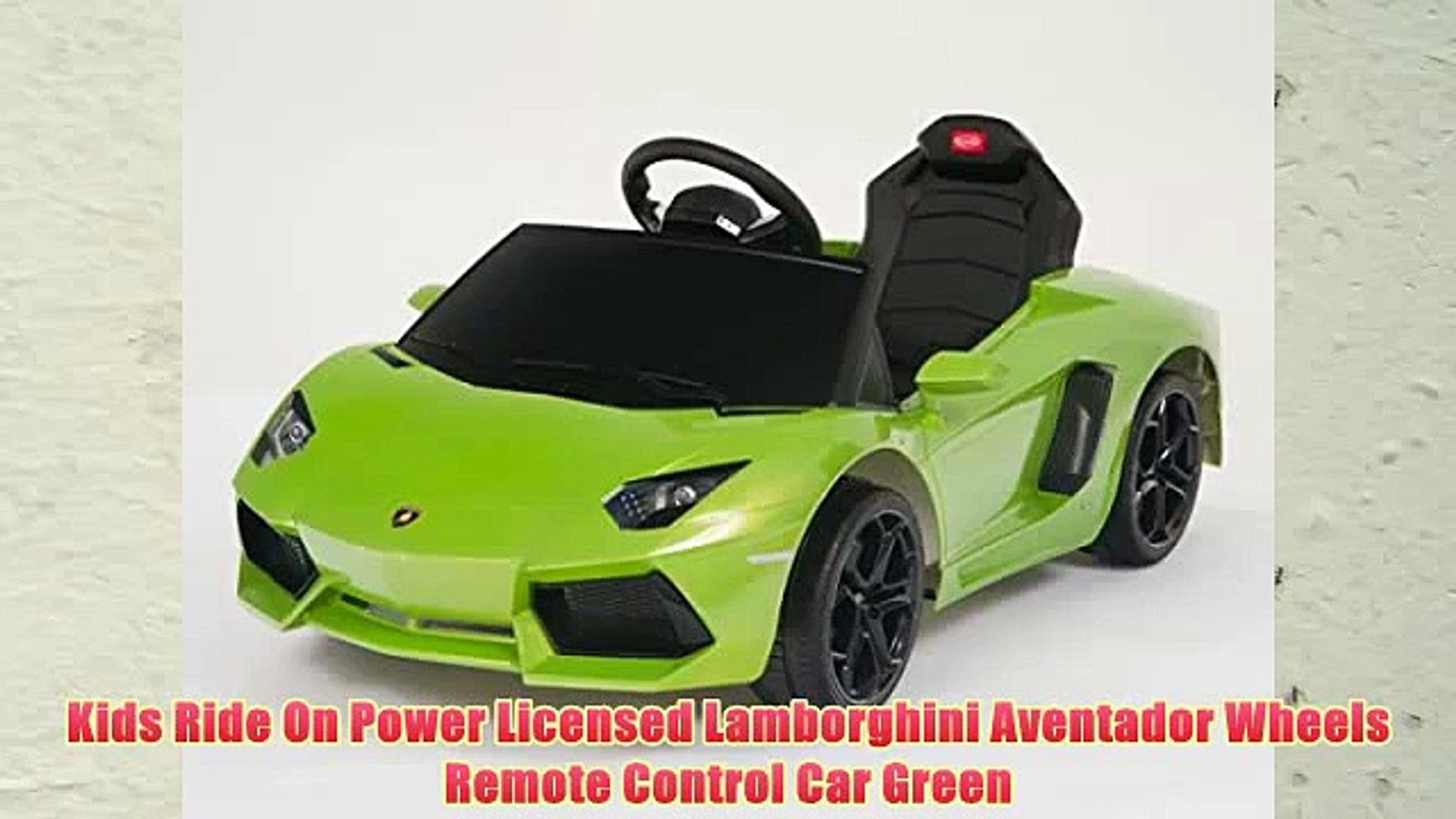 green lamborghini ride on