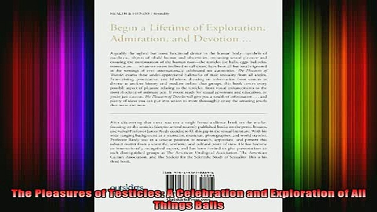READ FREE FULL EBOOK DOWNLOAD  The Pleasures of Testicles A Celebration and Exploration of All Things Balls Full Ebook Online Free