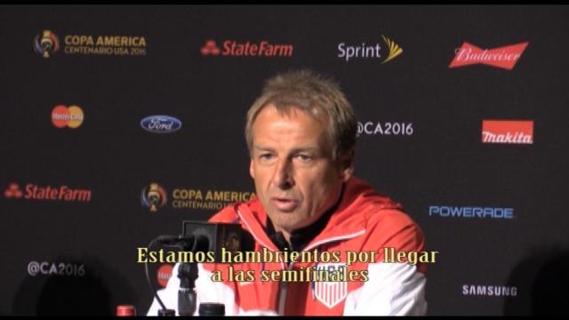 Klinsman asegura que están hambrientos por llegar a semifinales