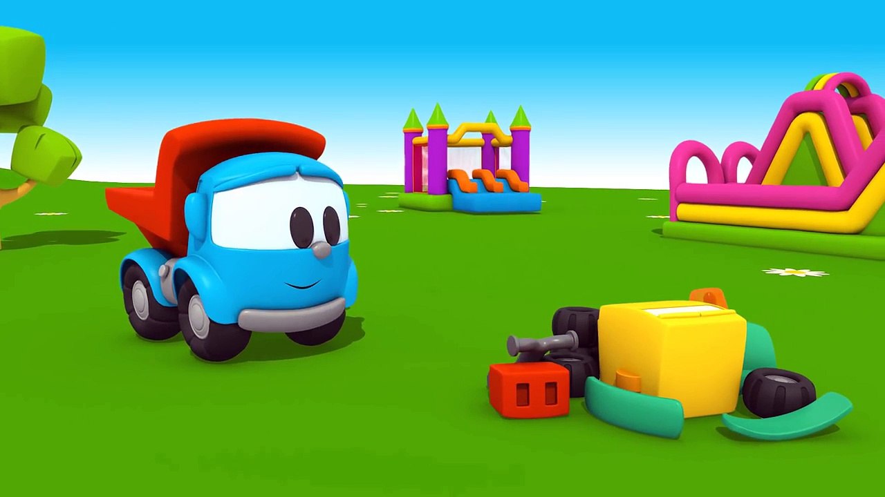 Leo the Truck -  Build a LIFTY Forklift - LEO Junior Games & Construction Puzzles - Toy Trucks Cartoons for Kids Tutitu