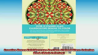 FREE PDF  Creative Haven Kaleidoscope Designs Stained Glass Coloring Book Adult Coloring  FREE BOOOK ONLINE