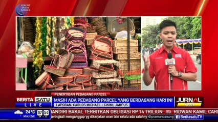 Pedagang Parcel Musiman kembali Menggelar Lapak di Trotoar Cikini
