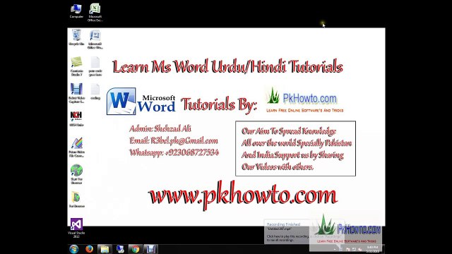 Lesson # 3 Cut,Copy, Paste and Format painter button use (Learn MS word Urdu Hindi Tutorials)