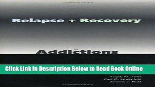 Read Relapse and Recovery in Addictions  PDF Online