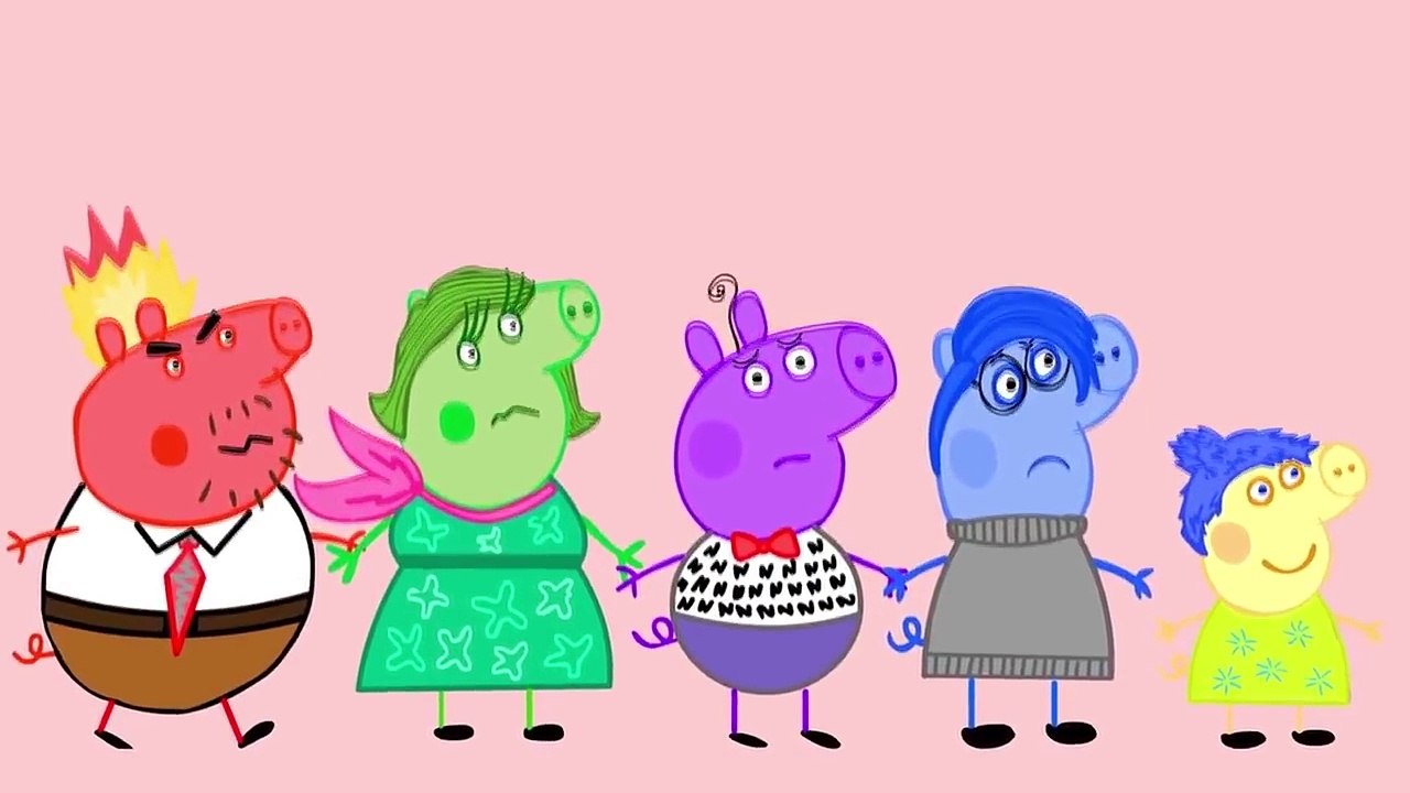 Peppa Pig lollipop candy colored tongue Finger Family Nursery Rhymes Lyrics new episode Parody